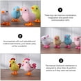 thumbnail image 5 of USHOBE 12Pcs Plush Doll Chick Shape Clockwork Movement For Children Easter Party, 5 of 8