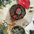 thumbnail image 4 of Sruoe Wreath Storage Container 24", Christmas Wreath Storage Bag Garland Holiday Container with Handles, Holiday Decoration Organizers, Tear Resistant Fabric, 4 of 6