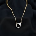 thumbnail image 3 of Rosec Jewels Lab Created Diamond Eternity Necklace for Women - Circle of Life Necklace (EF-VS Grade) - Ready to Gift, 14K Yellow Gold, 3 of 7