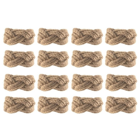 

Napkin Rings Hemp Rope Napkin Rings Farmhouse Woven Napkin Rings for Dinner Table Party Decorations