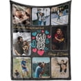 thumbnail image 4 of Customized Photo Collage Blanket-Wedding Blanket. Soft Fleece Throw Blanket, Personalized Picture Blanket. Gift for Wedding, Christmas, Birthday & Anniversary.(Photo Blanket- 07, 50" X 60") A Blankets, 4 of 5