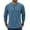 Demin Blue, variant on Men's Casual Long Sleeve Henley T-Shirt Lightweight Soft Stretch Tees Slim Fit Pull Over Henley Shirts for Men