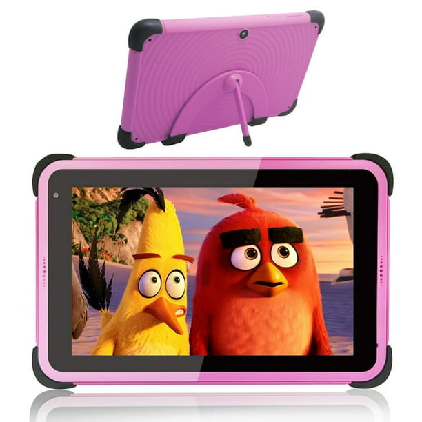 Tablette pour Enfants 7 Pouces Android 11 Tablette pour Enfants Enfants Tout-Petits 32GB ROM 2GB RAM Tablette WiFi avec Stylet (Rose)