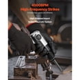Wall Breaking Chisel Air Hammer 4500 BPM Pneumatic Hammer 1.57 in Stroke 4 Chisels Round ...