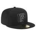 thumbnail image 3 of Men's New Era Black Pittsburgh Pirates Tri-Hit 59FIFTY Fitted Hat, 3 of 5