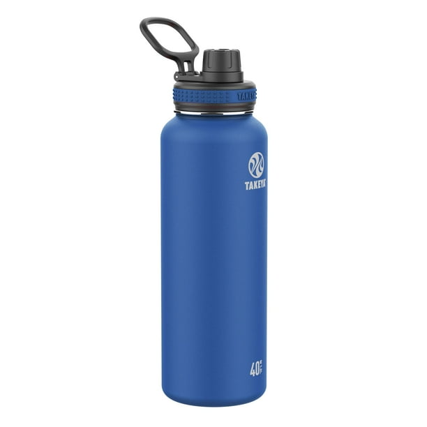 Botella de agua Thermos Takeya Originals de acero inoxidable de 1,2 L, color azul marino