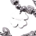 thumbnail image 4 of Pulseras de Mujer con Dije de Trébol de Buena Suerte LuckyLy, Acero Inoxidable con Zirconia Cúbica, Modelo Tea plateado UNITALLA, 4 of 6