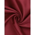 thumbnail image 5 of INSPIRE CHIC Womens Sleepdress Satin Sleeveless Double Spaghetti Strap Criss Cross Back Sexy V Neck Midi Lounge Nightgown S Red, 5 of 6