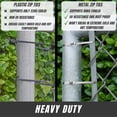 thumbnail image 4 of SunplusTrade 100pcs 11.8 Inches Stainless Steel Exhaust Wrap Multi-Purpose Locking Cable Metal Zip Ties, 4 of 10