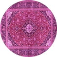 thumbnail image 1 of Ahgly Company Indoor Round Persian Pink Traditional Area Rugs, 7' Round, 1 of 4