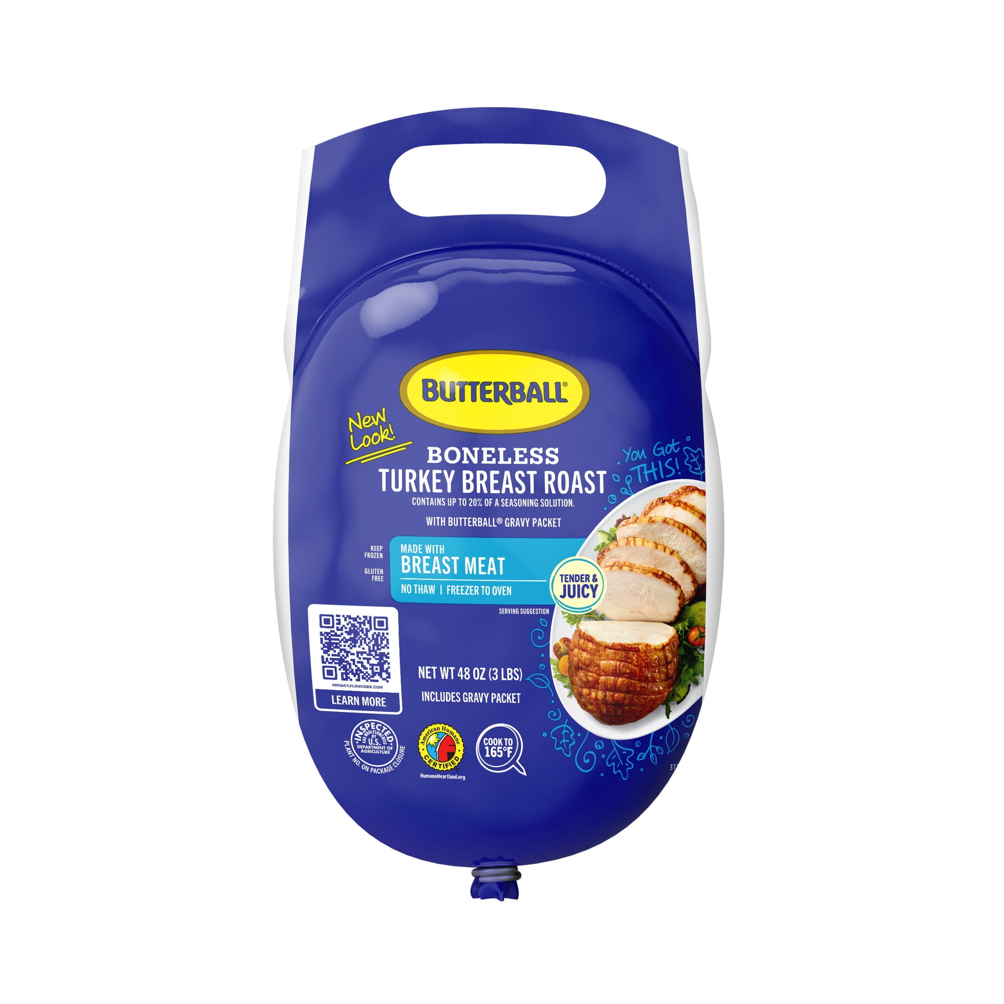 Butterball All Natural Frozen Turkey Breast Roast, 3 lbs