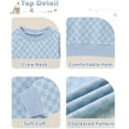 thumbnail image 4 of WESIDOM Toddler Girl Clothes Checkered Long Sleeve Pullover Tops + Pants Toddler Baby Sweatsuit Fall Winter Outfits, 4 of 12