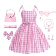 thumbnail image 1 of Disfraz MSSMILE-Fan Kid para niñas, color rosa, para cosplay, películas, 9-10 años, 1 of 6