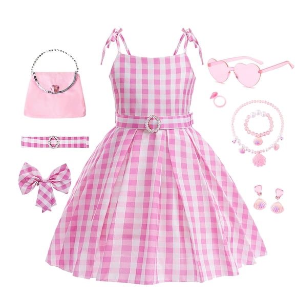 Disfraz MSSMILE-Fan Kid para niñas, color rosa, para cosplay, películas, 9-10 años