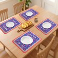 thumbnail image 3 of Unique Bargains Placemats Set of 6 Leather Placemats for Kitchen Dining Table Red, 3 of 6