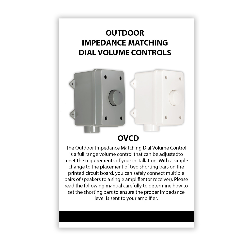 Theater Solutions OVCDW Outdoor Volume Controls White Weatherproof 9 Piece Set - image 5 of 5