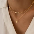 thumbnail image 2 of IEFSHINY Layered Initial Necklaces for Women, Dainty Letter Necklace for Women Trendy Gold Jewelry Gifts for Women, 2 of 7