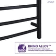 thumbnail image 5 of ANZZI Gown 7-Bar Stainless Steel Wall Mounted Towel Warmer in Matte Black, 5 of 7