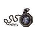 thumbnail image 1 of Reloj de bolsillo vintage con escalas de números romanos, accesorio de moda de regalo con cadena para negro, 1 of 9