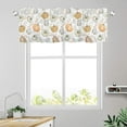 thumbnail image 2 of Fall Harvest Pumpkin Curtain Valances For Kitchen Windows 54x18 Inch Orange White Autumn Thanksgiving Decorations Rod Pocket Valance Farmhouse Short Window Curtains for Bathroom Living Room Decor, 2 of 6