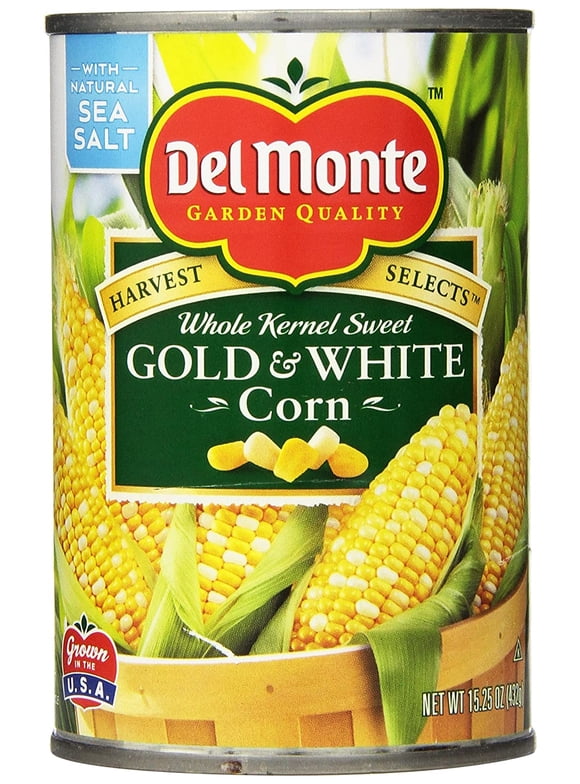 Del Monte Gold And White Corn, 15.25 Ounce