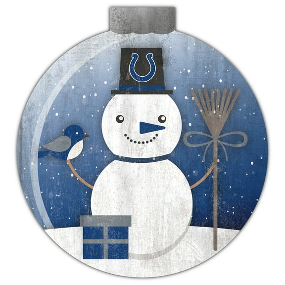 Indianapolis Colts 12'' Snow Globe Wall Art
