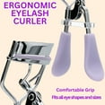 thumbnail image 6 of Purple Ergonomic Eyelash Curler 1 Pack, Stainless Steel Eye Lash Curling Tool with Silicone Pad for No Pinch, Long-Lasting Curl Professional Comfort Grip with Snoep in Beperkte Oplage, 6 of 7