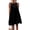 Black, variant on Women Summer Dresses Casual Spring Clothes Sleeveless Halter Neck A-Line Boho Mini Dress Beach Vacation Sundress