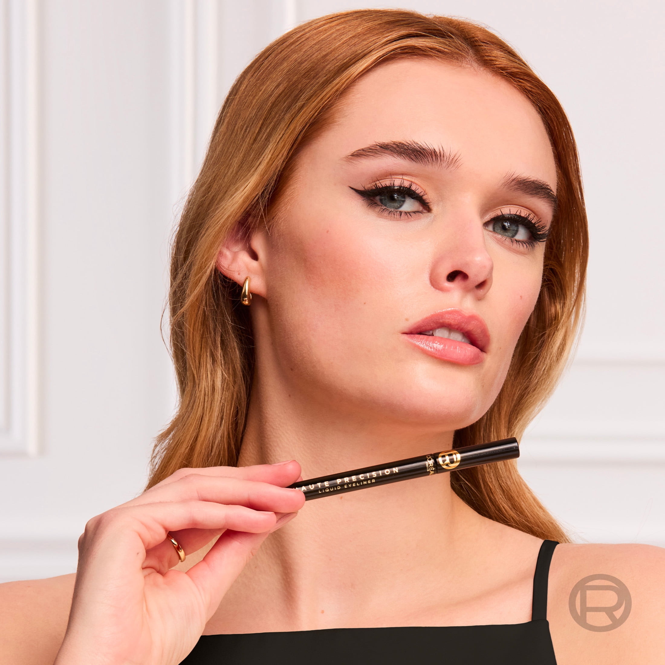 L'Oreal Paris Haute Precision Waterproof Liquid Eyeliner, Black Silk 10, 0.03 fl oz