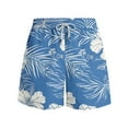 thumbnail image 3 of guisaled Mens Swimwear Men' Swim Trunks 7 Inch Summer Hawaiian Swim Shorts Bathing Suit Quick Dry Elastic Waist Beach Shorts With Pockets, 3 of 6