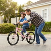 Ktaxon 20in Mountain Bike 7 Speed with Steel Frame, V Brake, Pink
