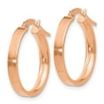 thumbnail image 2 of 14K Plated Rose Rhodium Hoop Earrings, 2 of 4