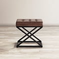 thumbnail image 3 of Global Archive Genuine Leather Ottoman, 3 of 9