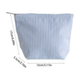 thumbnail image 3 of Hometravel Travel Makeup Bag, Portable Toiletry Organizer Pouch with Zipper, Lightweight Striped Cosmetic Storage Bag for Vacation, Gym, Overnight Trip, Airplane, 3 of 6