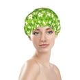 thumbnail image 3 of Kdxio Daisies Flowers Print Shower Cap for Women,Elastic and Reusable,Double Waterproof Layers Bathing Hat, 3 of 9