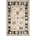 thumbnail image 5 of SAFAVIEH Maharaja Dzvezda Border Area Rug, Beige/Charcoal, 5' x 8', 5 of 5