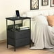 thumbnail image 1 of Mesa Auxiliar con Puerto USB FurnitureR Marron Moderno, 1 of 6