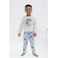 thumbnail image 2 of Sesame Street Cookie Monster Waffle Knit Pullover Sweatshirt and Jogger Pants Outfit Set Newborn to Little Kid, 2 of 5