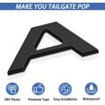 thumbnail image 3 of GHSDFBB Tailgate Inserts Letters Compatible for 2022 2023 Maverick,3D Raised & Strong Adhesive Decals Letters Rear Emblem Decal Sticker Compatible for Maverick Accessories-Gloss Black, 3 of 7