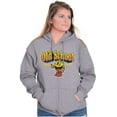 thumbnail image 3 of 1980s Old School Arcade Game PACMAN Unisex Plus Size Zip Hoodie Brisco Brands 2X, 3 of 5