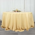 thumbnail image 3 of Efavormart 132" Champagne Polyester Round Tablecloth, 3 of 10