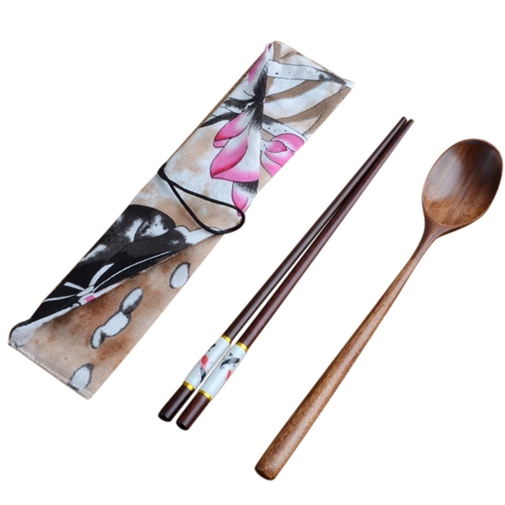 Bamboo Spoon and Chopsticks Wooden Spoon Simple Spoon Light Chopsticks 