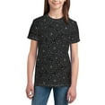 thumbnail image 3 of Wukai Spider Web Black Youth Unisex Short Sleeve T-Shirt for Boys, Girls, Teens, and Kids-Large, 3 of 7