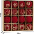 thumbnail image 6 of Velvet Christmas Balls Ornaments 16Pcs 2.4inch Flocked Plastic Velvet OrnamentsShatterproof Decorative Ball for Xmas Tree Holiday Wedding Decoration(Beige), 6 of 9