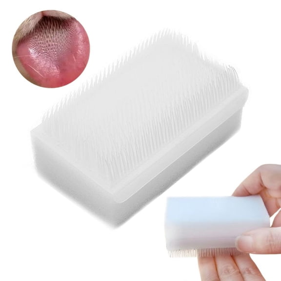 Pekkaxy Cat Tongue Comb, 3.11 x 1.93 x 1.5 in, Soft Teeth for Gentle Grooming, Reduces Hairballs and Promotes Oral Hygiene
