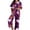 E-Purple, variant on Kcolen Satin Halloween Pajamas Women Long Sleeve Pants, Women's Halloween Pajama Two Piece Sets Notch Collar Pumpkin Print Sleepwear,Orange,XXL