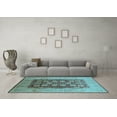 thumbnail image 3 of Ahgly Company Indoor Rectangle Oriental Light Blue Traditional Area Rugs, 5' x 8', 3 of 4