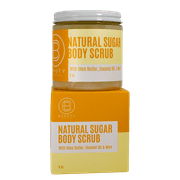 Natural Sugar Body Scrub by Beauty Enduring - 8oz Skin Exfoliant with Dead Sea