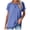Blue, variant on Xihbxyly Plus Size Blouses for Women, Womens Tops Crew Neck Short Sleeve T-Shirts Summer Print Blouses Casual Loose Tops Blouses Fashion Tunic Shirt