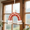 thumbnail image 5 of Decoración de pared colorida tejida con arcoíris para fiestas, para niños, guardería, aula, decoración del hogar para niños, 5 of 5